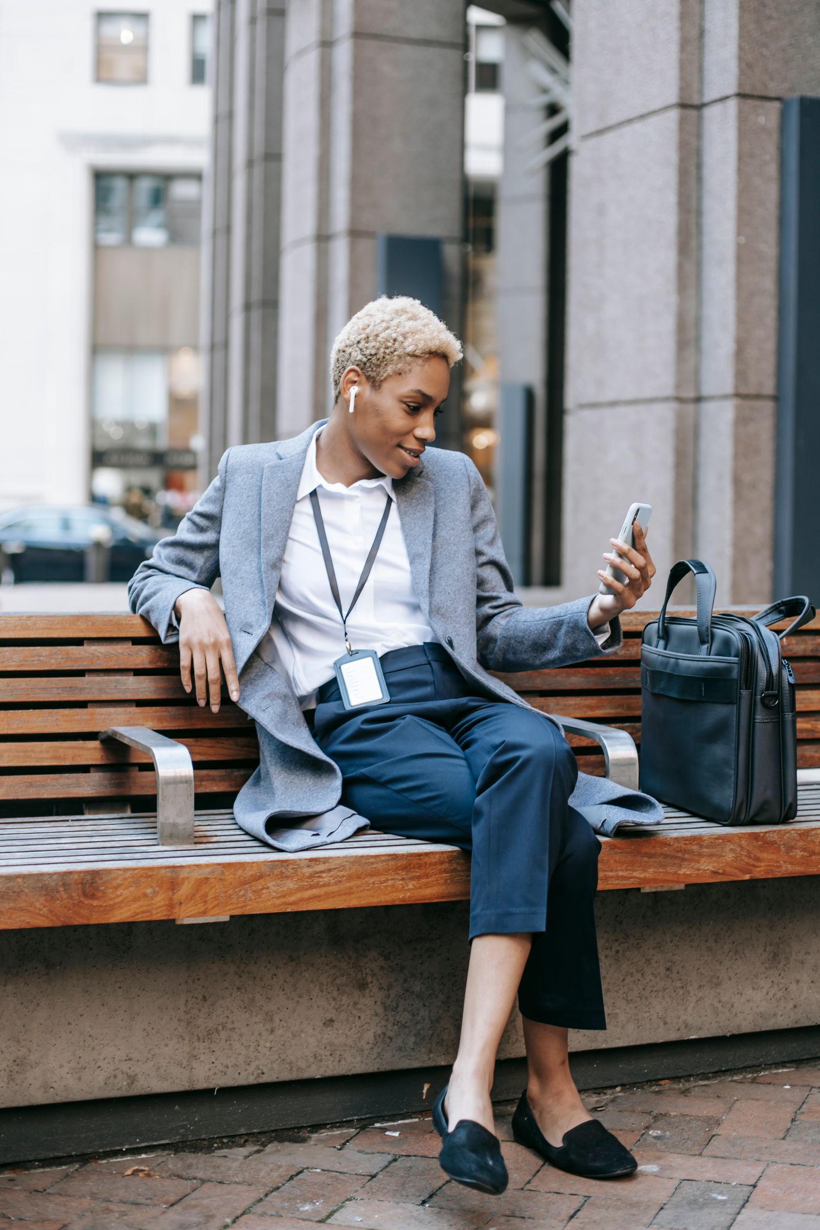 A KrillPay customer staying connected to her finances while abroad